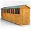 20 x 4 Premium Tongue And Groove Apex Shed - Single Door - 10 Windows - 12mm Tongue And Groove Floor And Roof