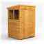 4 x 4  Premium Tongue And Groove Pent Shed - Single Door - 2 Windows - 12mm Tongue And Groove Floor And Roof