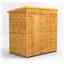 6 x 4 Premium Tongue And Groove Pent Shed - Single Door - Windowless - 12mm Tongue And Groove Floor And Roof
