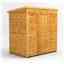 6 x 4 Premium Tongue And Groove Pent Shed - Double Doors - Windowless - 12mm Tongue And Groove Floor And Roof