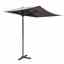 Powder-coated Steel Frame Half Parasol