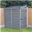 6 X 4 (1.75m X 1.17m) Single Door Pent Plastic Shed With Skylight Roofing