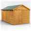 14 x 8 Security Tongue and Groove Apex Shed - Single Door - 6 Windows - 12mm Tongue and Groove Floor and Roof
