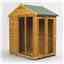 4 x 6 Premium Tongue And Groove Apex Summerhouse - Double Doors - 12mm Tongue And Groove Floor And Roof