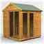 6 x 6 Premium Tongue And Groove Apex Summerhouse - Double Doors - 12mm Tongue And Groove Floor And Roof