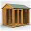 8 x 6 Premium Tongue And Groove Apex Summerhouse - Double Doors - 12mm Tongue And Groove Floor And Roof