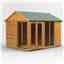 10 x 8 Premium Tongue And Groove Apex Summerhouse - Double Doors - 12mm Tongue And Groove Floor And Roof