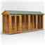 16 x 4 Premium Tongue And Groove Apex Summerhouse - Double Doors - 12mm Tongue And Groove Floor And Roof