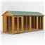 16 x 6 Premium Tongue And Groove Apex Summerhouse - Double Doors - 12mm Tongue And Groove Floor And Roof