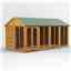16 x 8 Premium Tongue And Groove Apex Summerhouse - Double Doors - 12mm Tongue And Groove Floor And Roof
