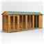 18 x 4 Premium Tongue And Groove Apex Summerhouse - Double Doors - 12mm Tongue And Groove Floor And Roof