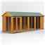 18 x 6 Premium Tongue And Groove Apex Summerhouse - Double Doors - 12mm Tongue And Groove Floor And Roof