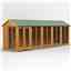 20 x 6 Premium Tongue And Groove Apex Summerhouse - Double Doors - 12mm Tongue And Groove Floor And Roof