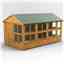 14 x 8 Premium Tongue and Groove Apex Potting Shed - Double Door - 22 Windows - 12mm Tongue and Groove Floor and Roof	