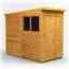 4 x 8 Premium Tongue And Groove Pent Shed - Single Door - 2 Windows - 12mm Tongue And Groove Floor And Roof