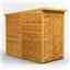 4 x 8  Premium Tongue And Groove Pent Shed - Double Doors - Windowless - 12mm Tongue And Groove Floor And Roof