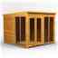 8 x 8 Premium Tongue And Groove Pent Summerhouse - Double Doors - 12mm Tongue And Groove Floor And Roof