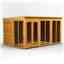 12 x 8 Premium Tongue And Groove Pent Summerhouse - Double Doors - 12mm Tongue And Groove Floor And Roof
