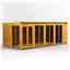 18 x 8 Premium Tongue And Groove Pent Summerhouse - Double Doors - 12mm Tongue And Groove Floor And Roof