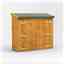 6 x 2  Premium Tongue And Groove Reverse Pent Bike Shed - 12mm Tongue And Groove Floor And Roof